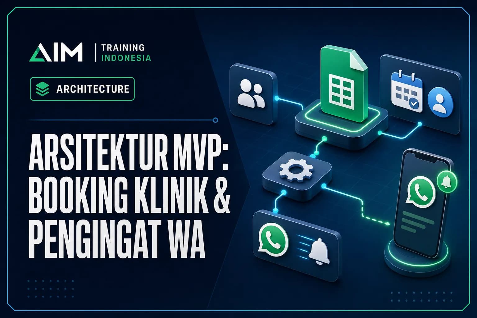 Arsitektur MVP: Booking Klinik & Pengingat WA dengan Google Apps Script